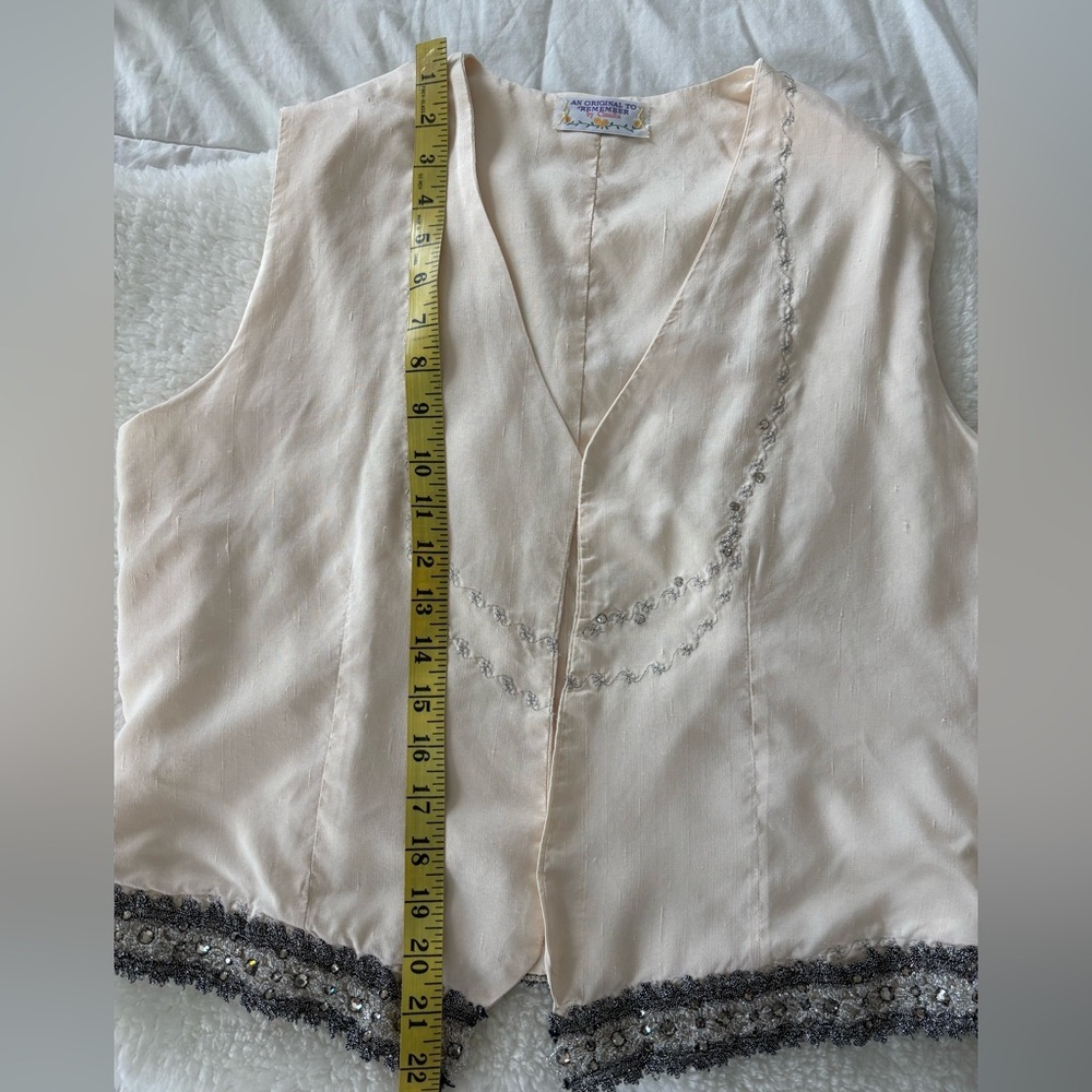 90’s embroidery cotton boho vest - Picture 8 of 8
